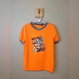 Mini Boden Orange Space Adventure Tee
